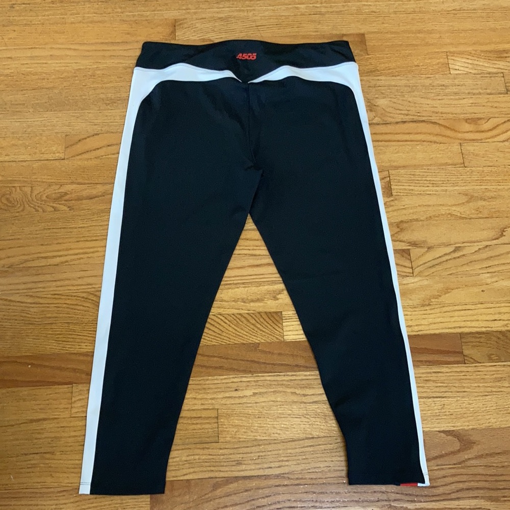 ASOS Red Striped Yoga Leggings Activewear 14 - Picture 3 of 7